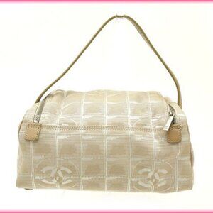 Chanel Pouch Bag Vanity New travel line Beige Woman Authentic Used Y2213